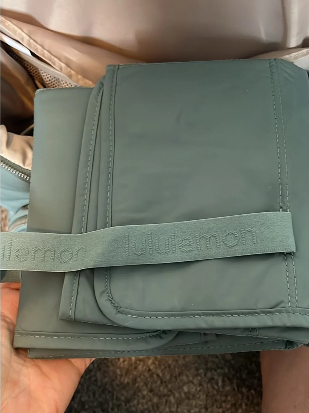 lululemon athletica diaperbad Olive Backpack with Front Pocket